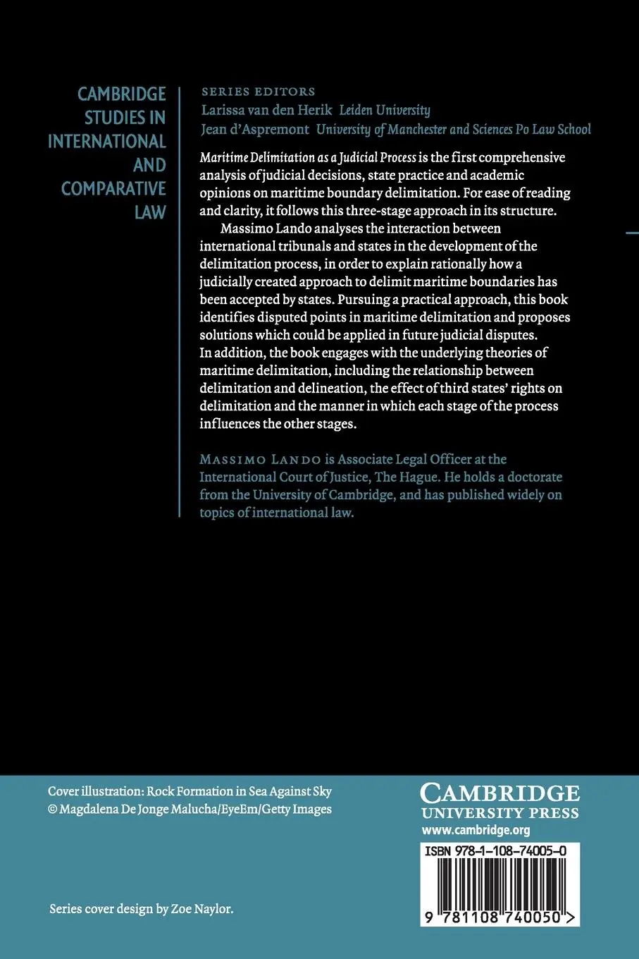 Rückseite: 9781108740050 | Maritime Delimitation as a Judicial Process | Massimo Lando | Buch