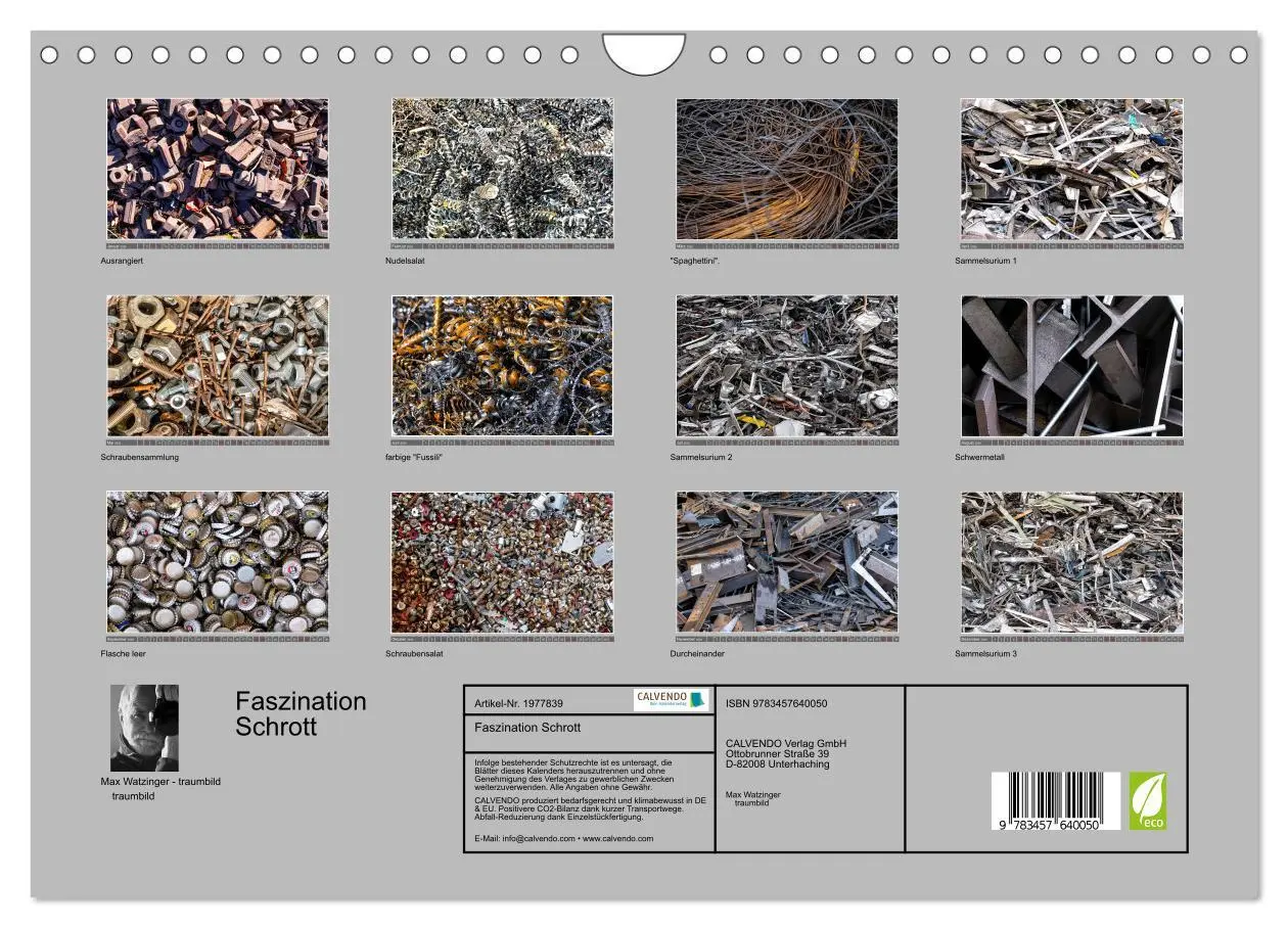 Bild: 9783457640050 | Faszination Schrott (Wandkalender 2026 DIN A4 quer), CALVENDO...