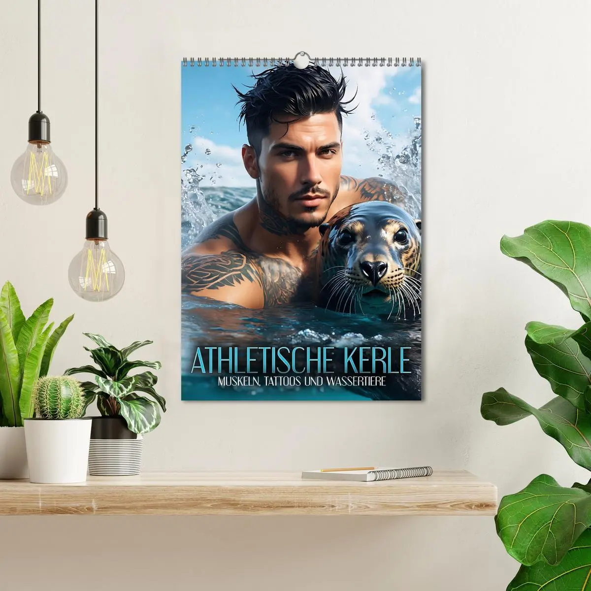 Bild: 9783516280050 | Athletische Kerle - Muskeln, Tattoos und Wassertiere (Wandkalender...