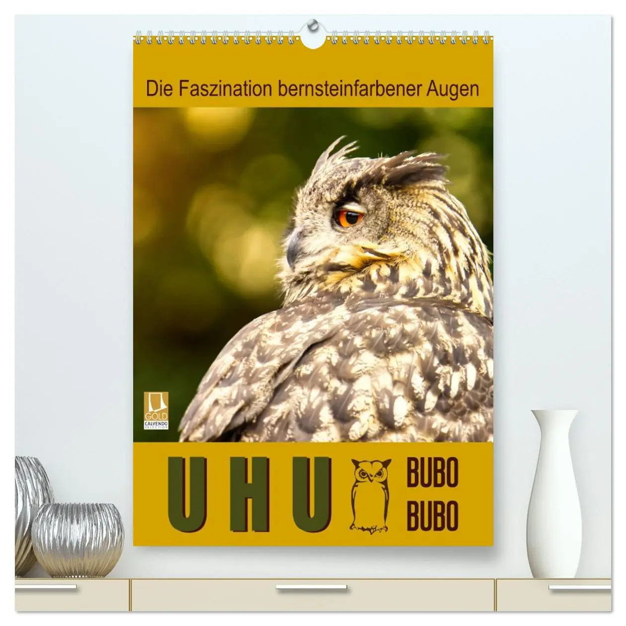 Cover: 9783516350050 | Uhu, die Faszination bernsteinfarbener Augen (hochwertiger Premium...