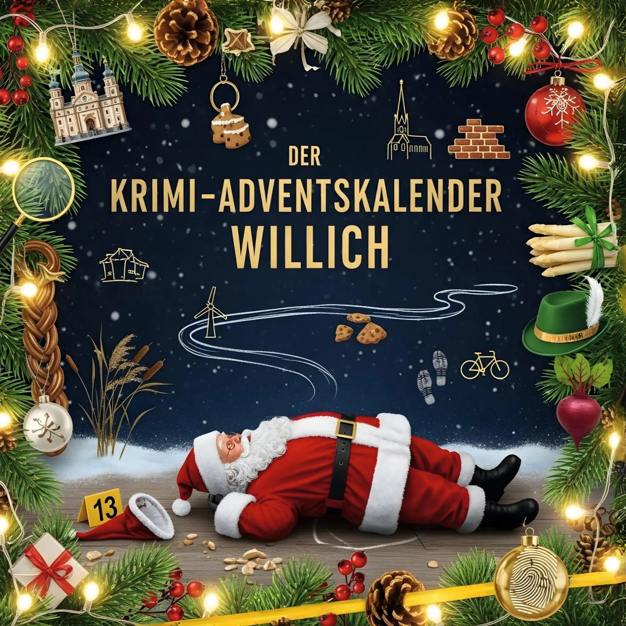 Cover: 9783695310050 | Der Krimi-Adventskalender Willich | Mordsverdächtig in 24 Akten | Buch