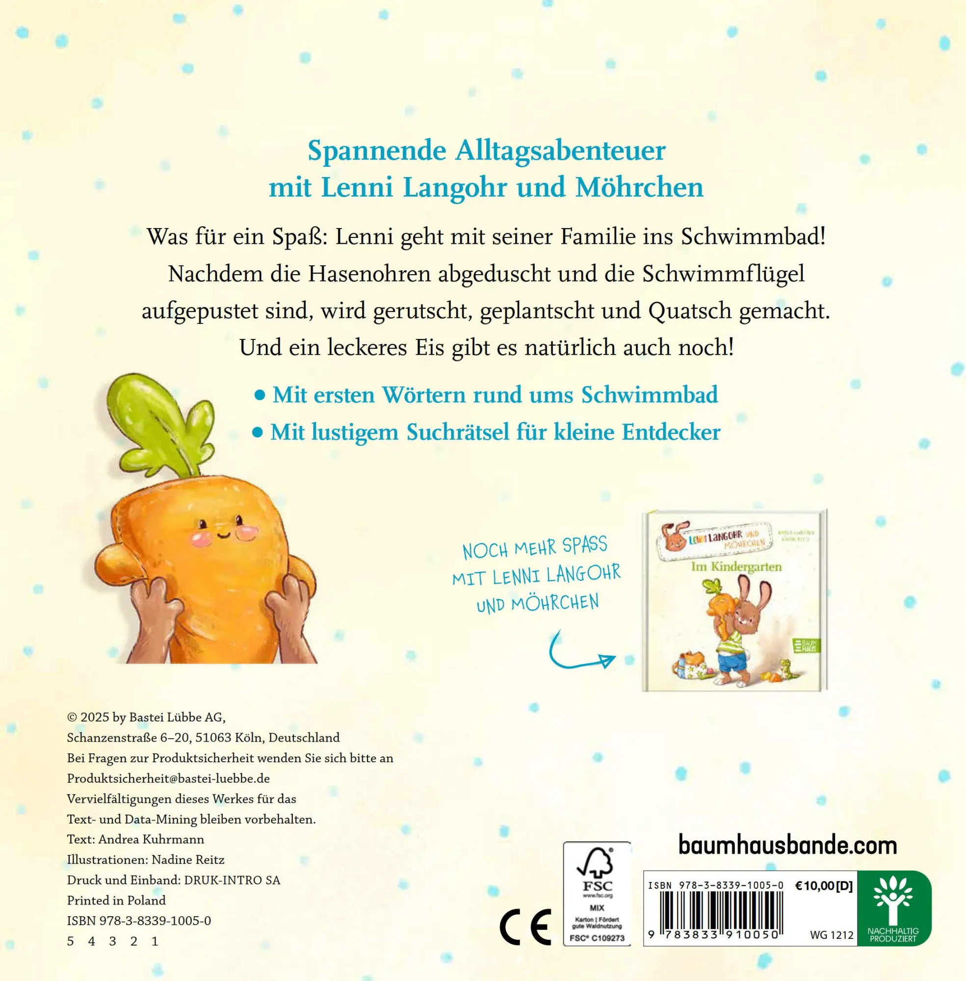Bild: 9783833910050 | Lenni Langohr und Möhrchen im Schwimmbad | Andrea Kuhrmann | Buch