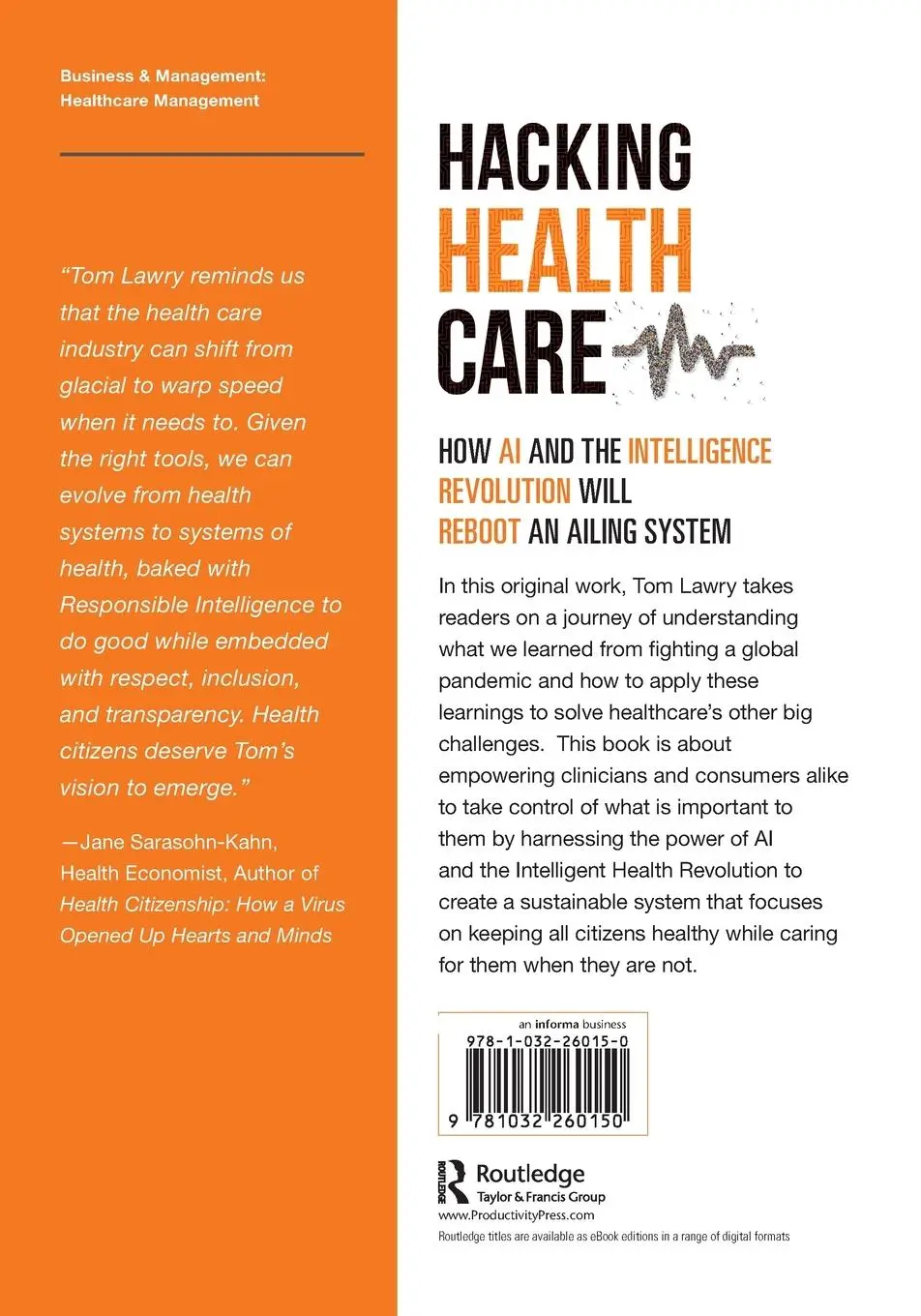 Rückseite: 9781032260150 | Hacking Healthcare | Tom Lawry | Taschenbuch | Englisch | 2022