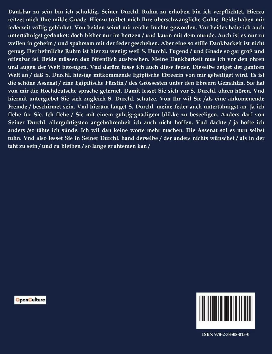 Rückseite: 9782385080150 | Assenat | Philipp Von Zesen | Taschenbuch | 318 S. | Deutsch | 2022