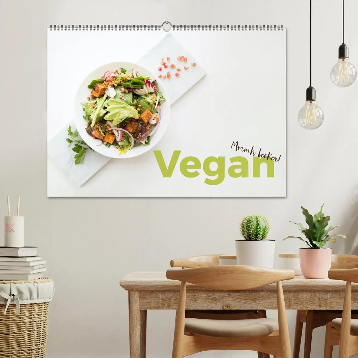 Bild: 9783457560150 | Vegan - Mmmh lecker! (Wandkalender 2026 DIN A2 quer), CALVENDO...