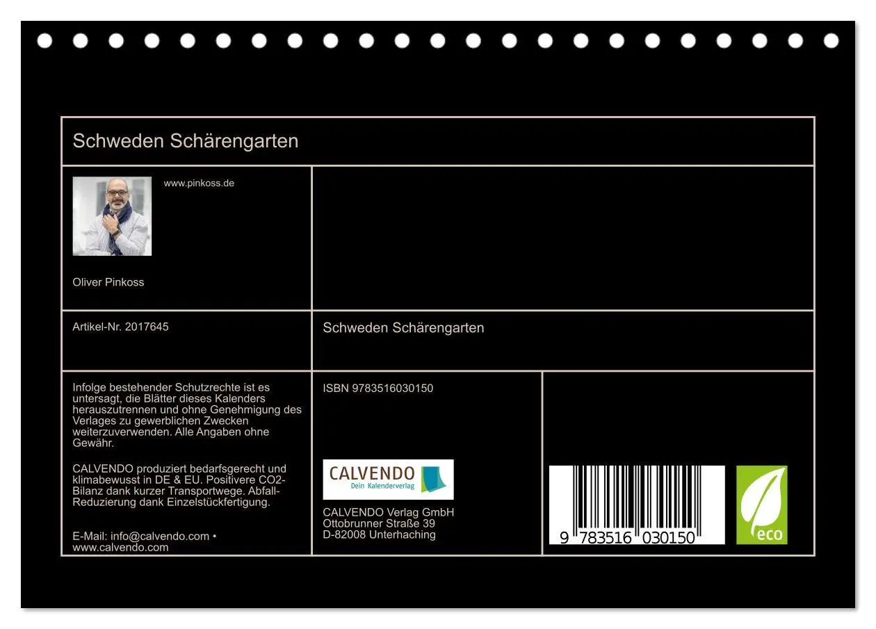 Bild: 9783516030150 | Schweden Schärengarten (Tischkalender 2026 DIN A5 quer), CALVENDO...