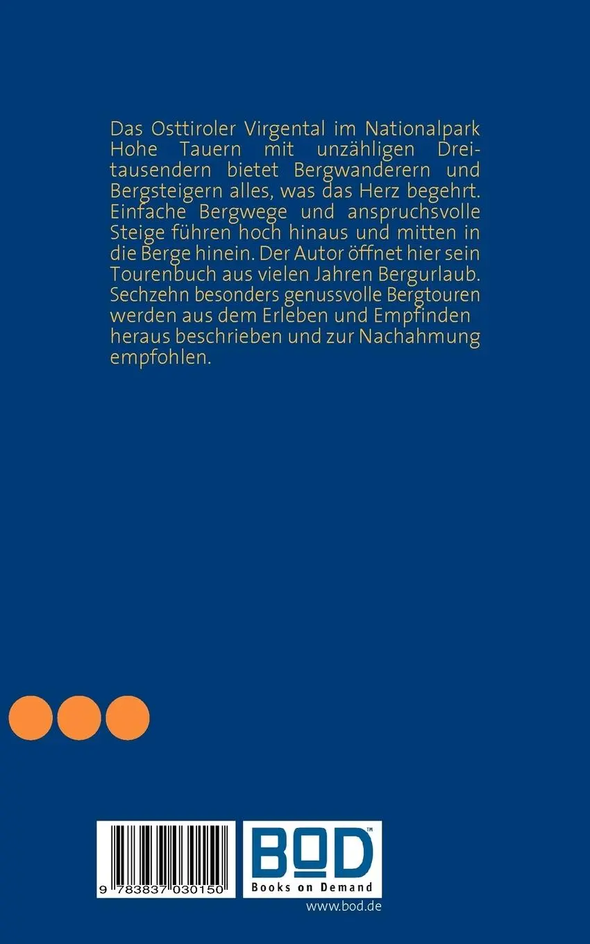 Rückseite: 9783837030150 | Aufsteigen | Bergmomente über dem Virgental | Peter Faißt | Buch