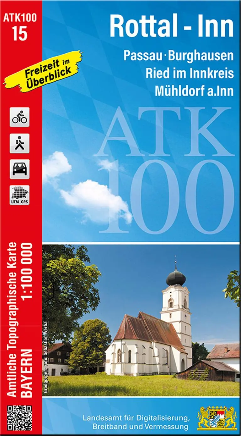 Cover: 9783987760150 | ATK100-15 Rottal-Inn (Amtliche Topographische Karte 1:100000) | 2025