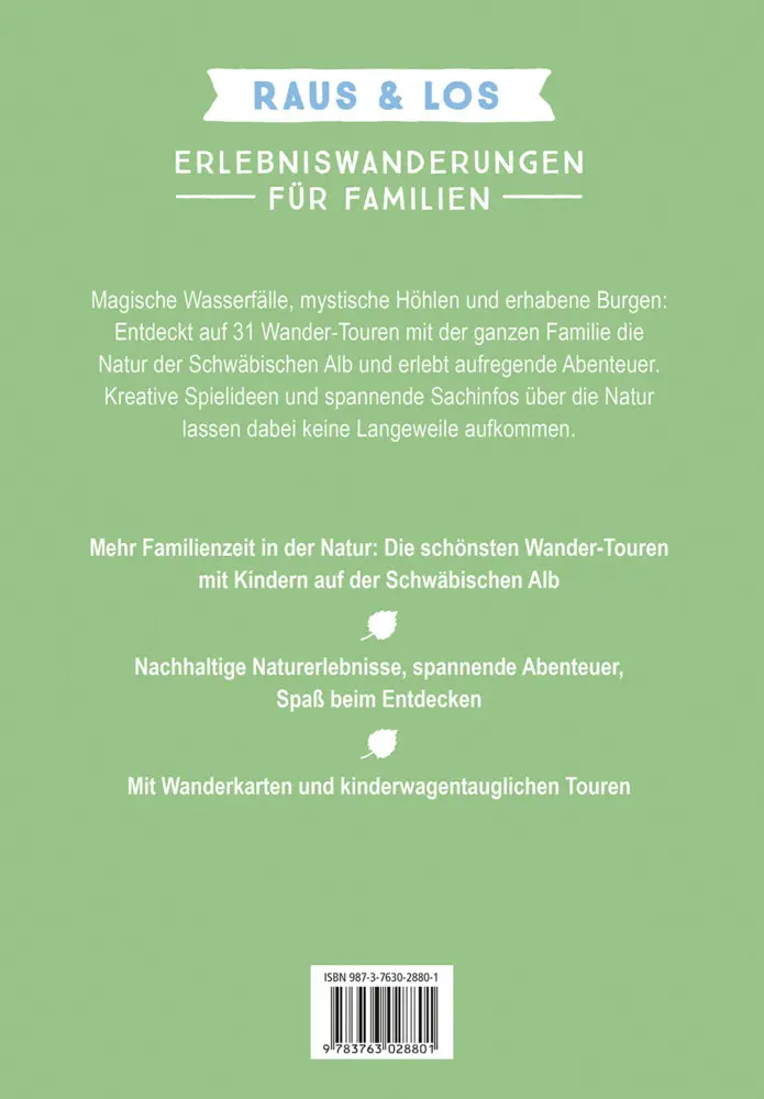 Bild: 9783989050150 | Erlebniswanderungen für Familien Schwäbische Alb | Raus &amp; Los | Buch
