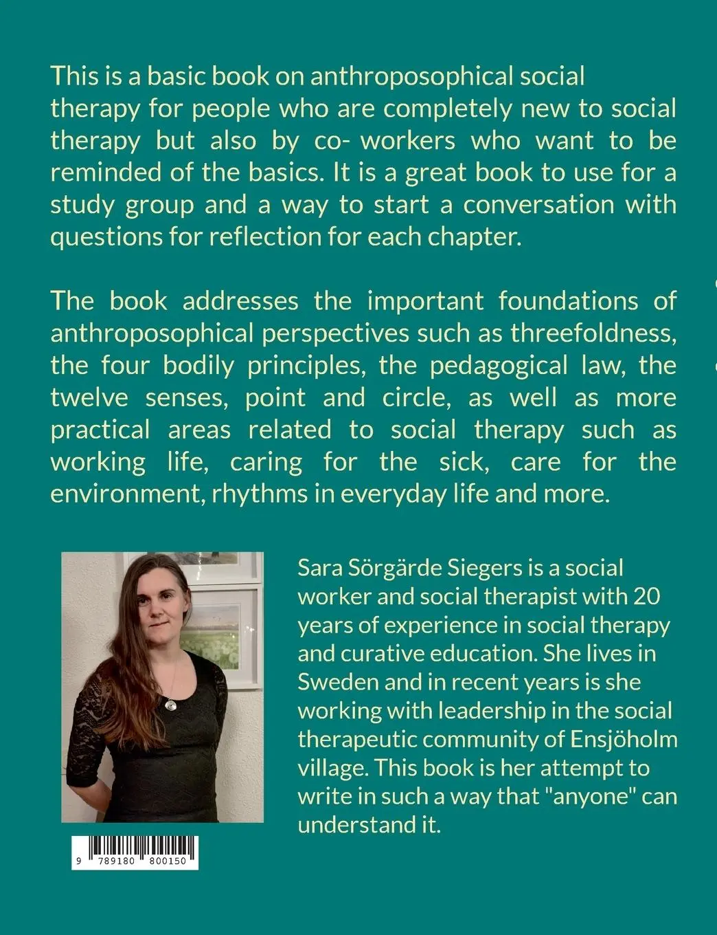 Rückseite: 9789180800150 | An opportunity for a full life | Sara Sörgärde Siegers | Taschenbuch