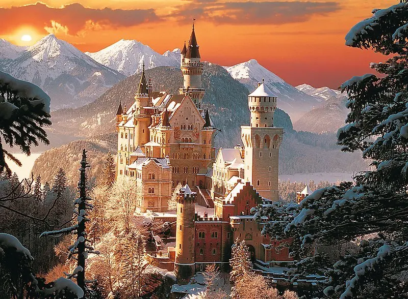 Bild: 5900511330250 | Neuschwanstein im Winter (Puzzle) | Deutschland | Spiel | In Spielebox