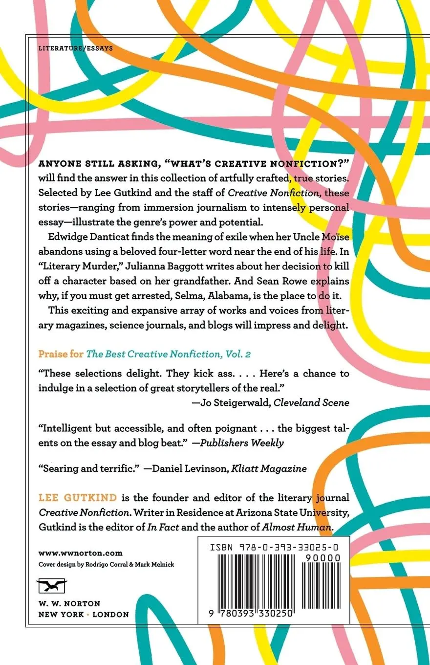 Rückseite: 9780393330250 | The Best Creative Nonfiction, Volume 3 | Lee Gutkind | Taschenbuch