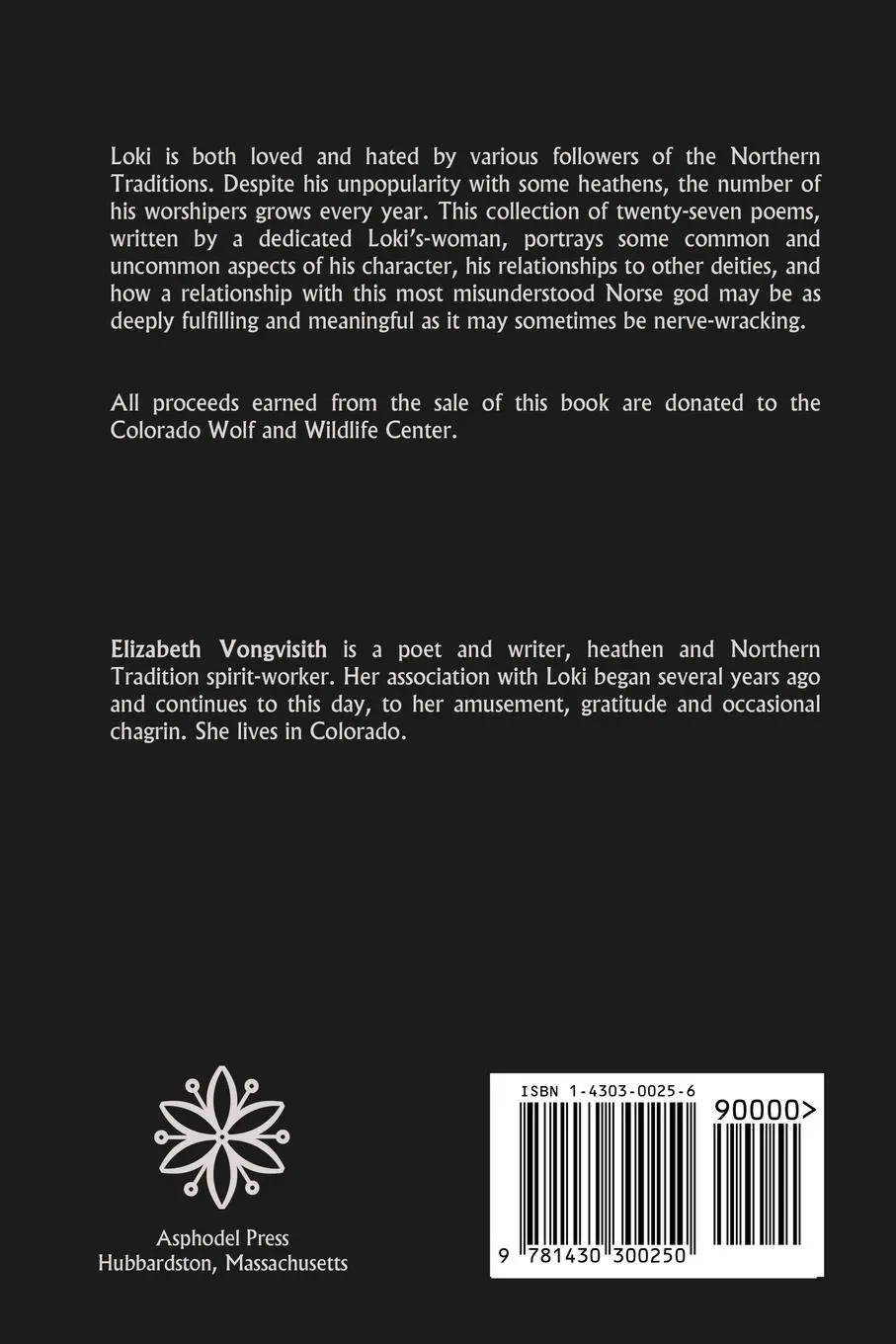 Rückseite: 9781430300250 | Trickster, My Beloved | Poems for Laufey's Son | Elizabeth Vongvisith