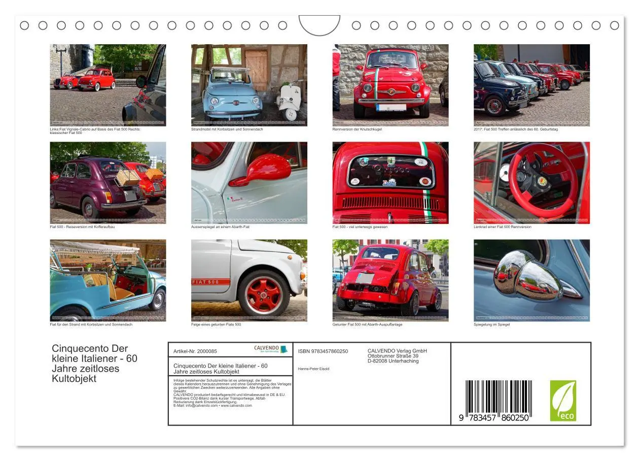 Bild: 9783457860250 | Cinquecento Der kleine Italiener - 60 Jahre zeitloses Kultobjekt...