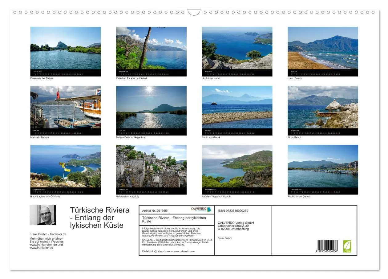 Bild: 9783516020250 | Türkische Riviera - Entlang der lykischen Küste (Wandkalender 2026...