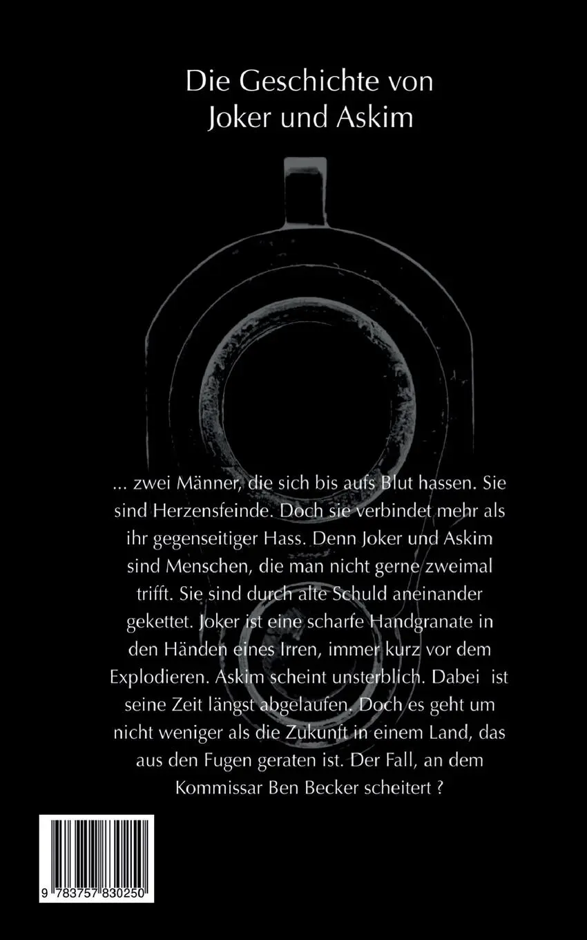 Rückseite: 9783757830250 | Zwei Hurensöhne | Die Geschichte von Joker und Askim | Helmut Wichlatz