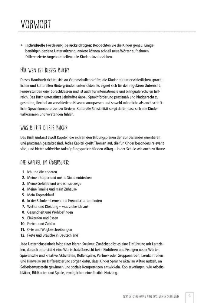 Bild: 9783834670250 | Sprachförderung für das ganze Schuljahr | Janina Burmeister | Buch