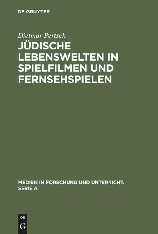 Cover: 9783484340350 | Jüdische Lebenswelten in Spielfilmen und Fernsehspielen | Pertsch | IX
