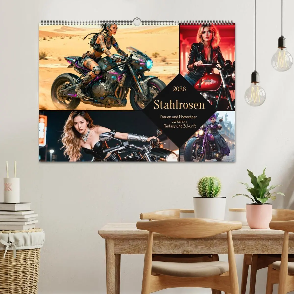 Bild: 9783516700350 | Stahlrosen (Wandkalender 2026 DIN A2 quer), CALVENDO Monatskalender