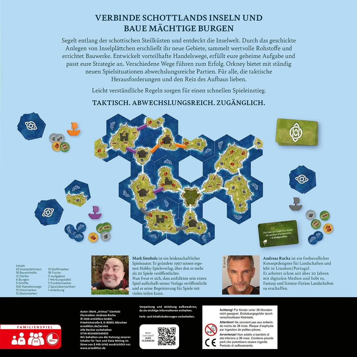 Rückseite: 4014489140450 | Orkney | Die schottischen Inseln | Mark Sienholz | Spiel | Deutsch