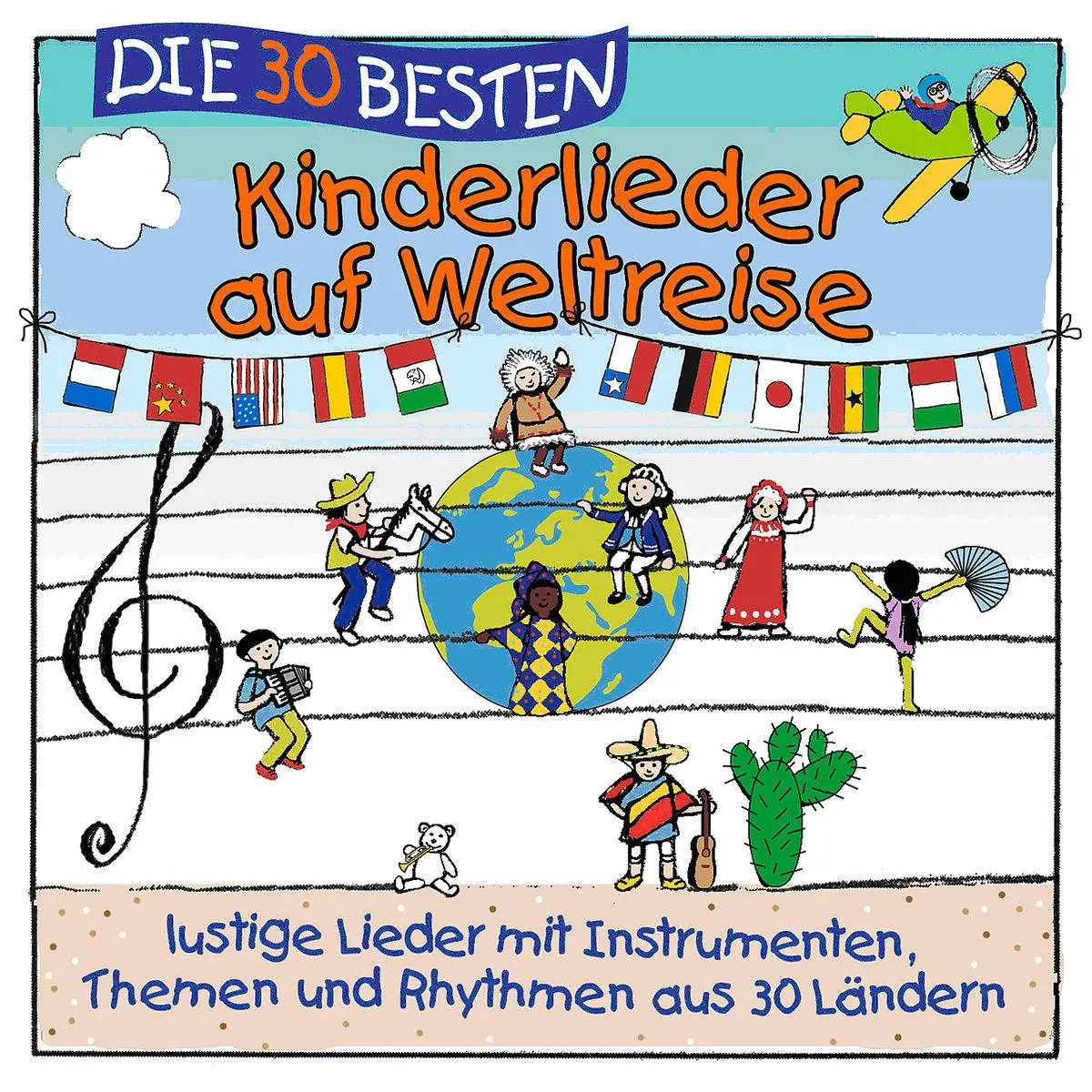 Cover: 4260167470450 | Lamp &amp; Leute - Die 30 besten Kinderlieder auf Weltreise | Audio-CD