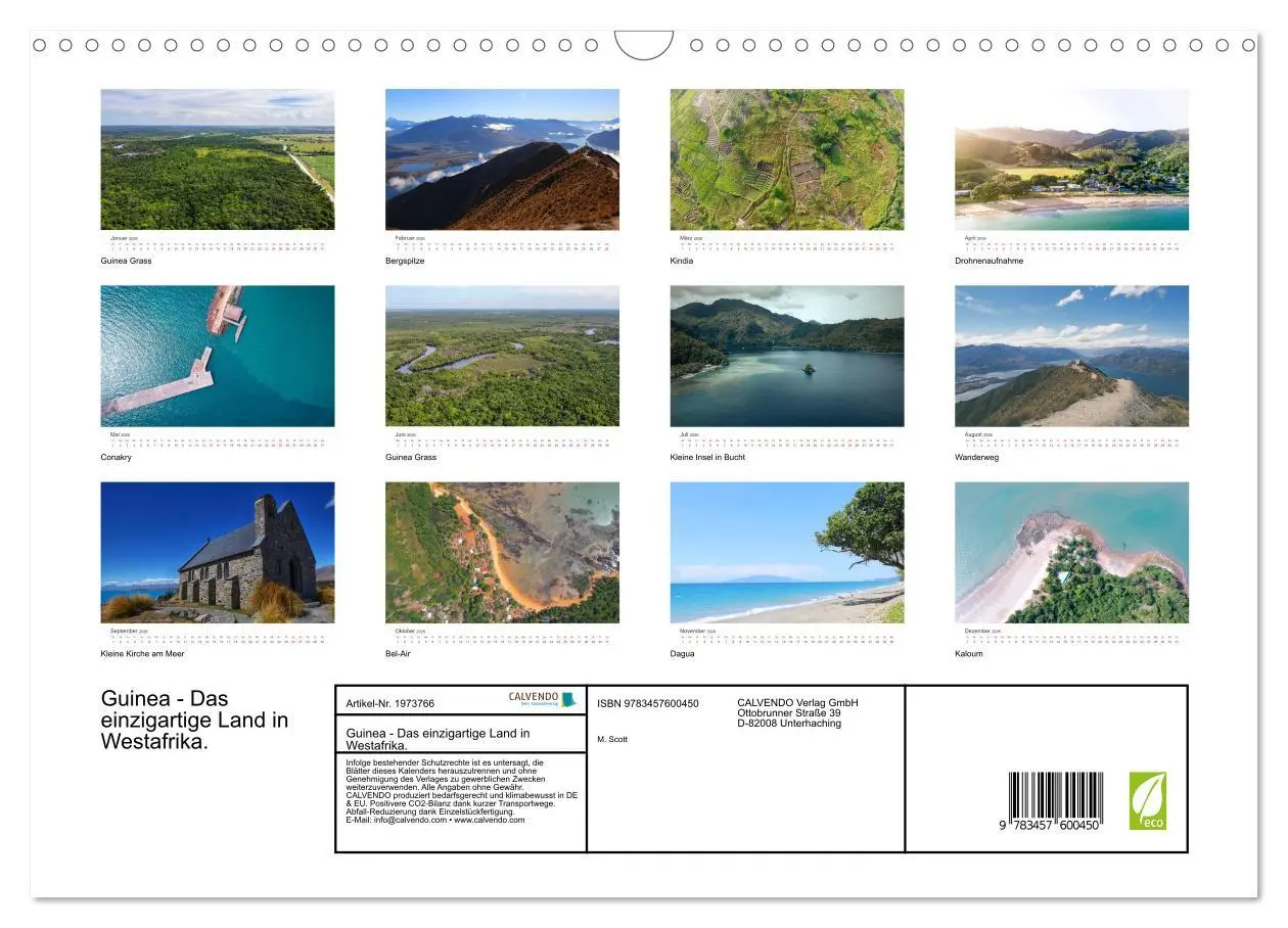 Bild: 9783457600450 | Guinea - Das einzigartige Land in Westafrika. (Wandkalender 2026...