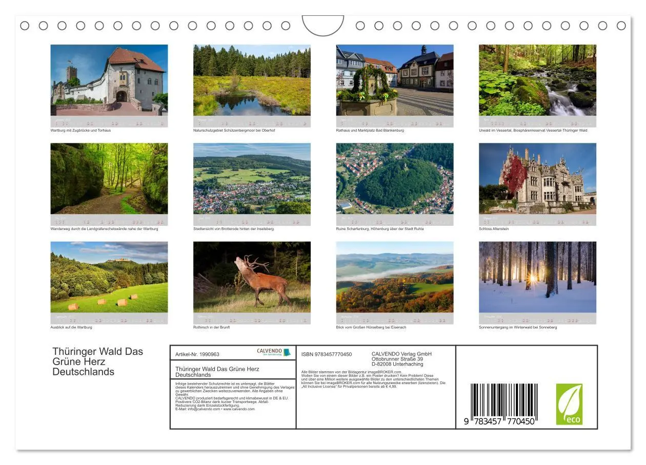Bild: 9783457770450 | Thüringer Wald Das Grüne Herz Deutschlands (Wandkalender 2026 DIN...