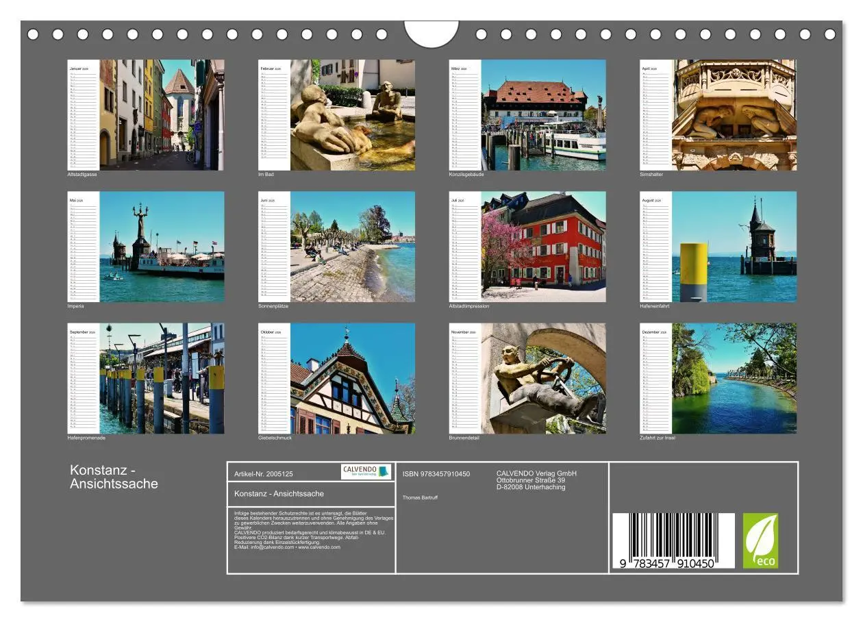 Bild: 9783457910450 | Konstanz - Ansichtssache (Wandkalender 2026 DIN A4 quer), CALVENDO...