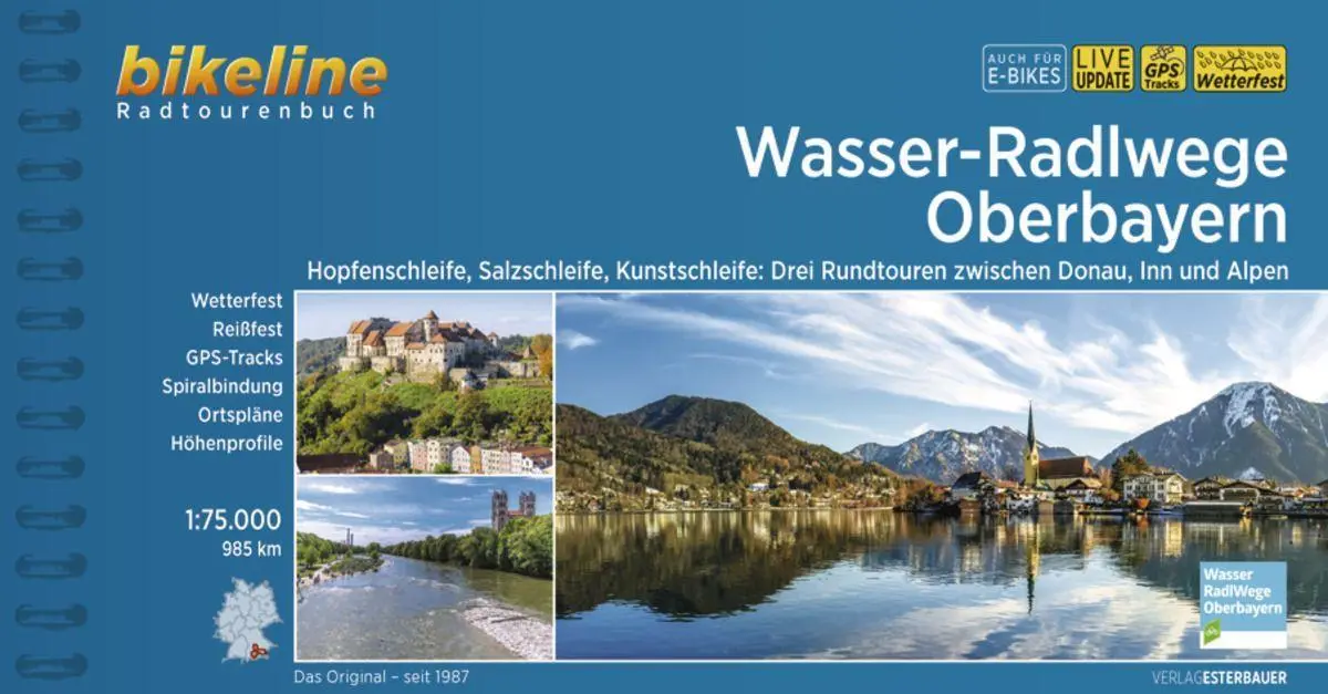 Cover: 9783711100450 | Wasser-Radlwege Oberbayern | Esterbauer Verlag | Taschenbuch | SPIRALB