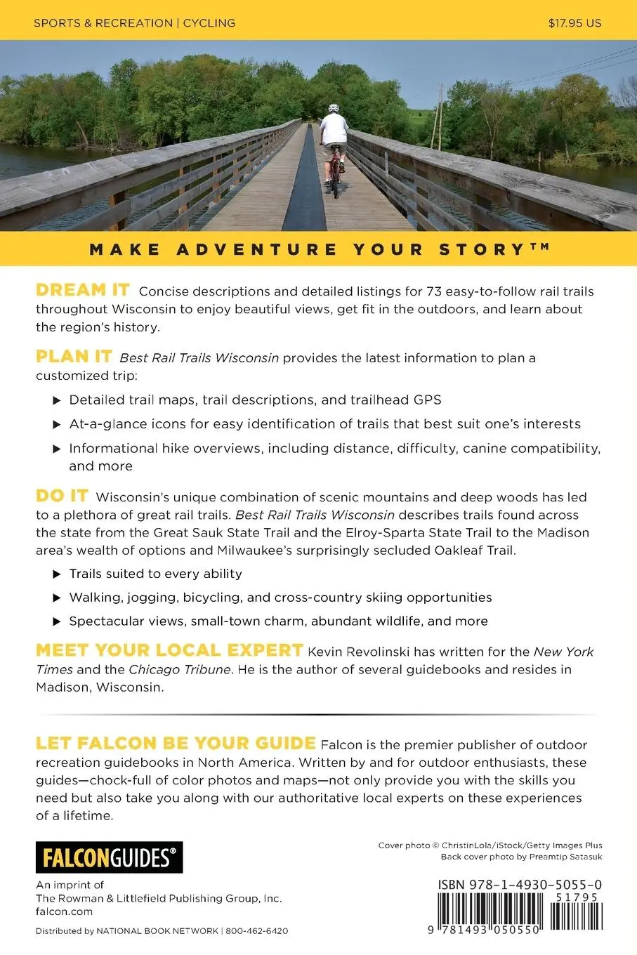 Rückseite: 9781493050550 | Best Rail Trails Wisconsin | Kevin Revolinski (u. a.) | Taschenbuch