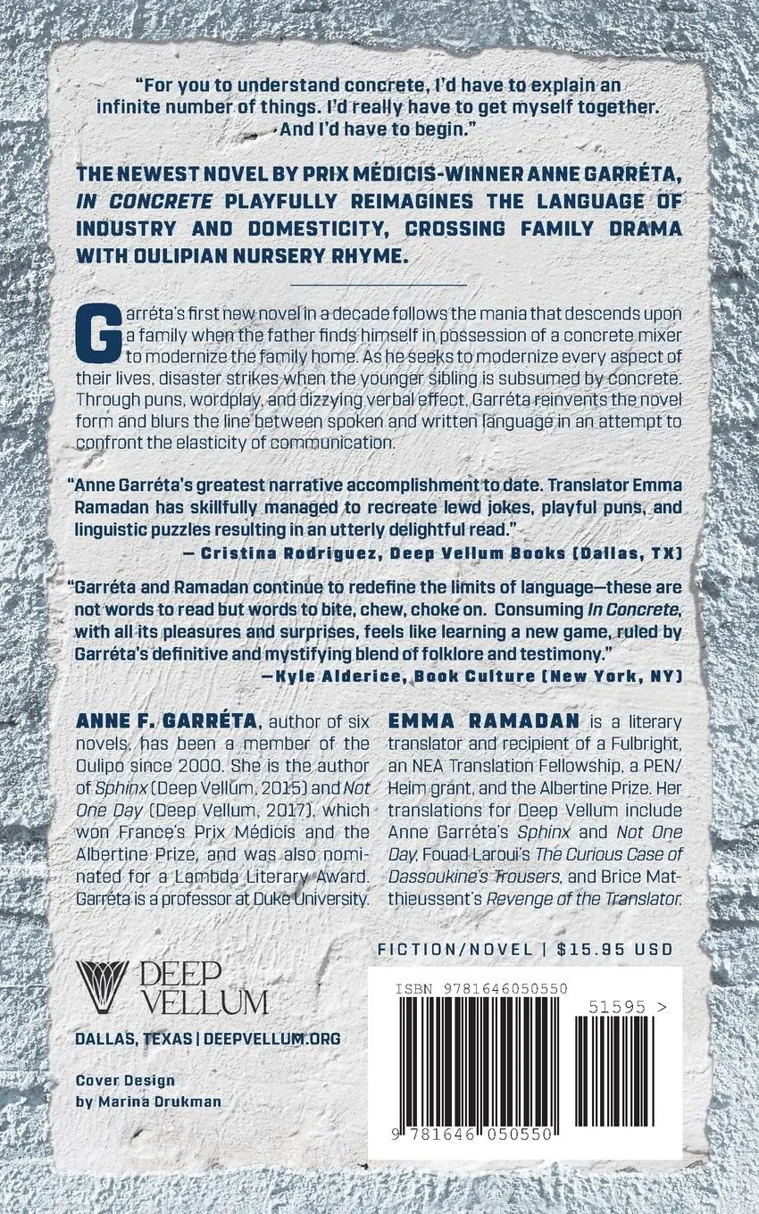 Rückseite: 9781646050550 | In Concrete | Anne Garreta | Taschenbuch | Kartoniert / Broschiert