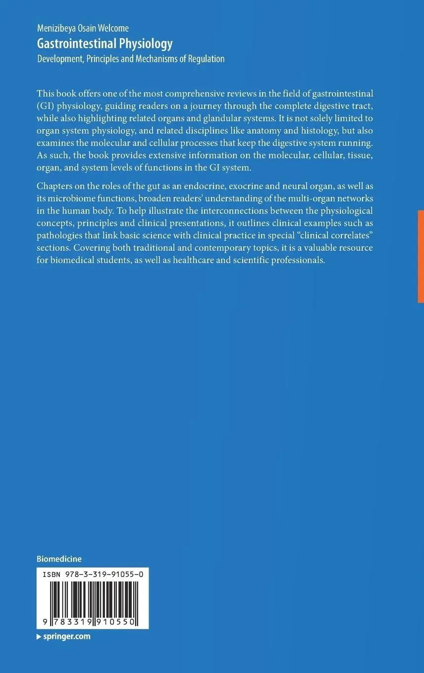 Rückseite: 9783319910550 | Gastrointestinal Physiology | Menizibeya Osain Welcome | Buch | xxi