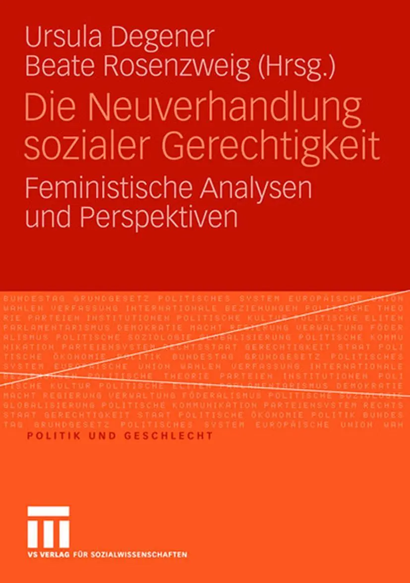 Cover: 9783531150550 | Die Neuverhandlung sozialer Gerechtigkeit | Beate Rosenzweig (u. a.)