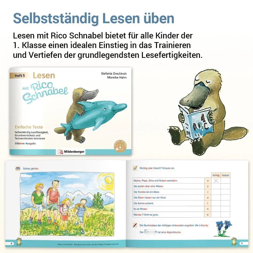 Bild: 9783619120550 | Lesen mit Rico Schnabel, Heft 5: Einfache Texte | Drecktrah (u. a.)