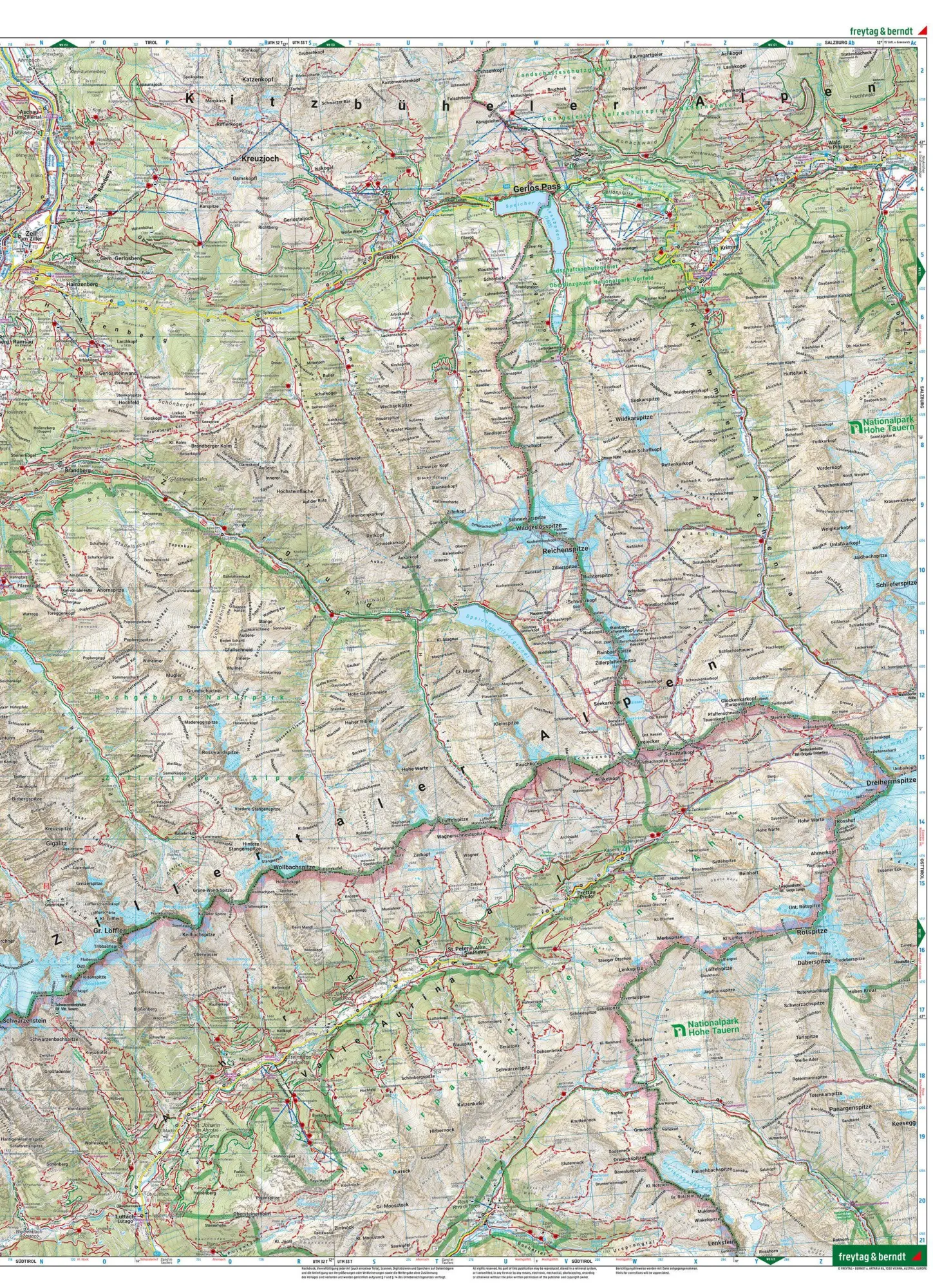 Bild: 9783707920550 | freytag &amp; berndt Wanderkarte WK 152 Zillertaler Alpen, Mayrhofen -...