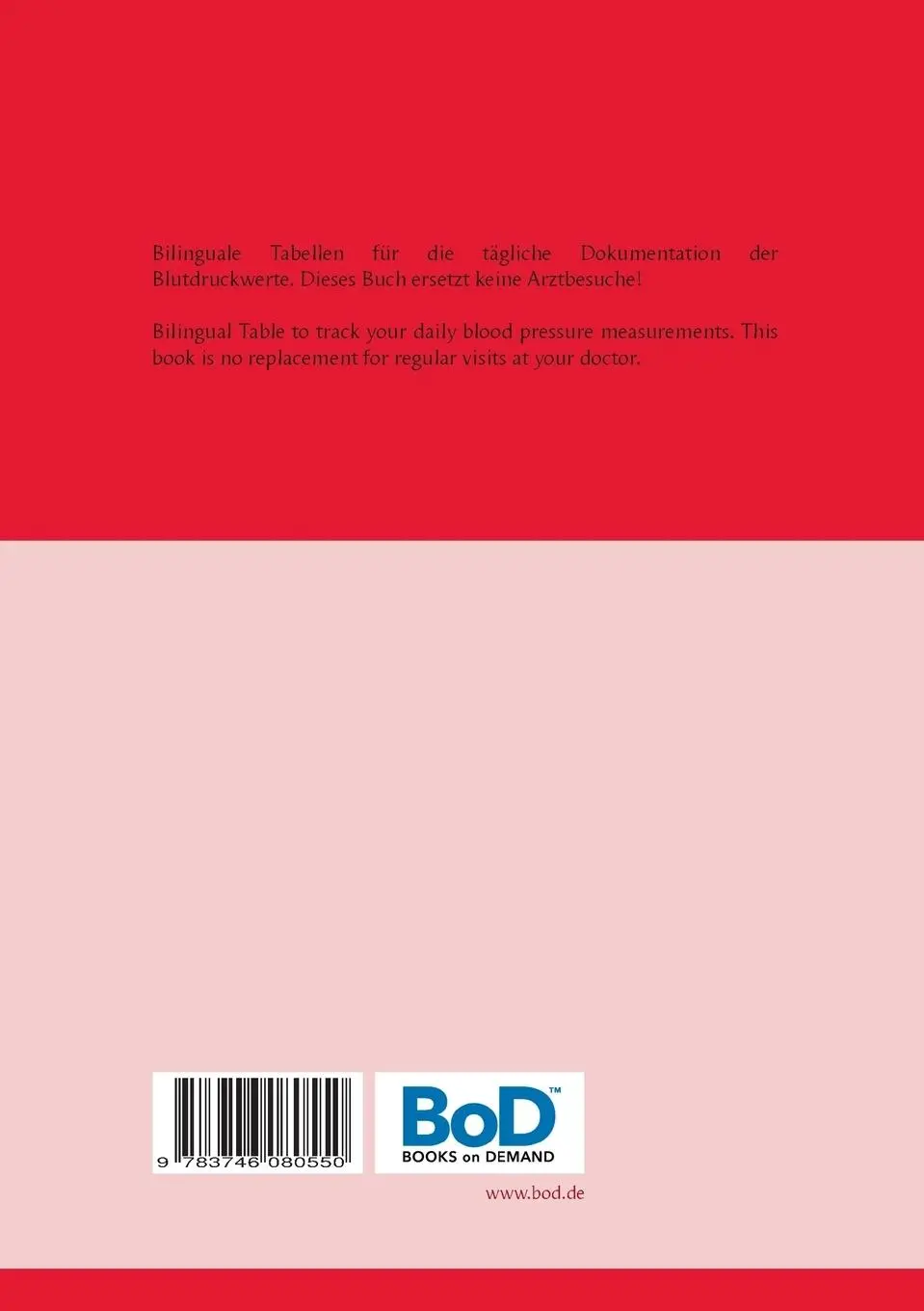 Rückseite: 9783746080550 | Der Blutdruckpass | Tom White | Taschenbuch | 60 S. | Deutsch | 2018