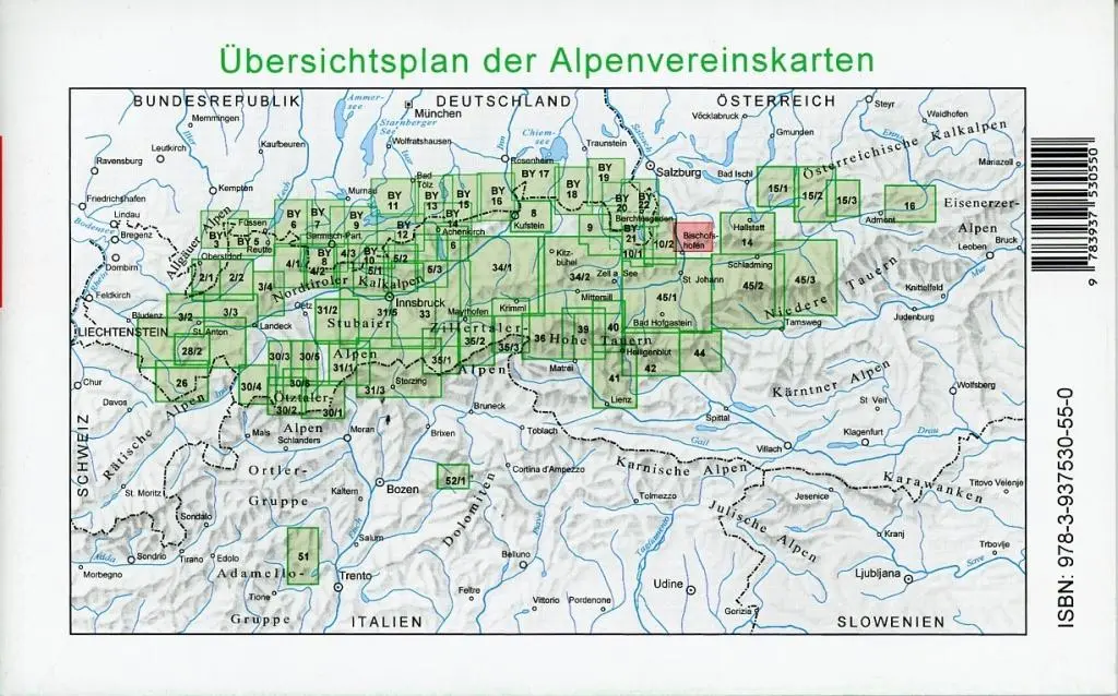 Bild: 9783937530550 | DAV Alpenvereinskarte 13 Tennengebirge 1 : 25 000 | Alpenverein | 2012