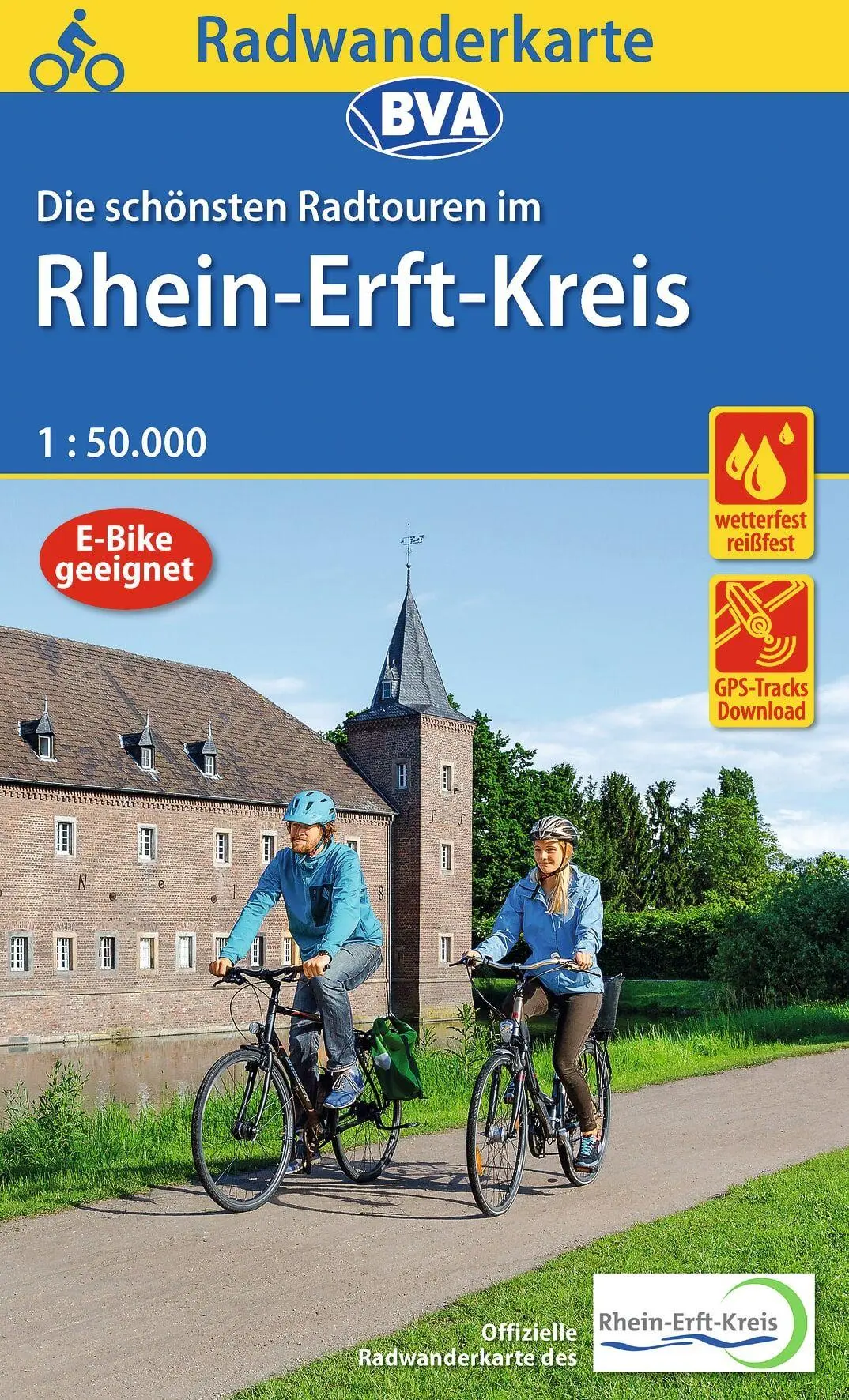 Cover: 9783969900550 | Radwanderkarte BVA Die schönsten Radtouren im Rhein-Erft-Kreis...