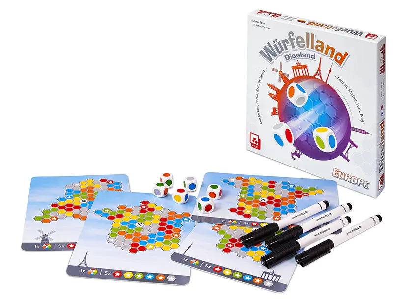 Bild: 4012426880650 | Würfelland Diceland - International | Nürnberger Spielkarten Verlag