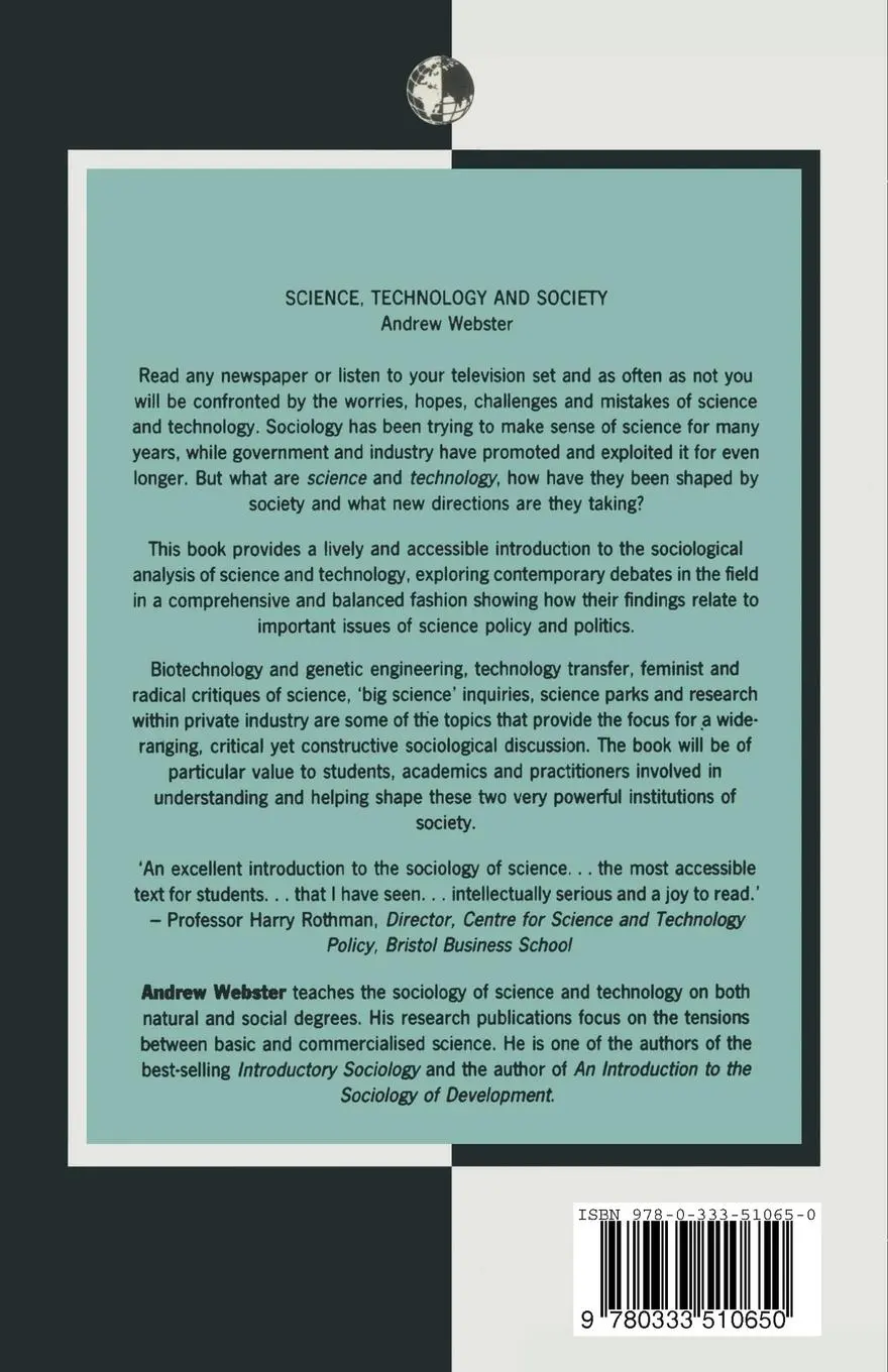 Rückseite: 9780333510650 | Science, Technology and Society | New Directions | Andrew Webster