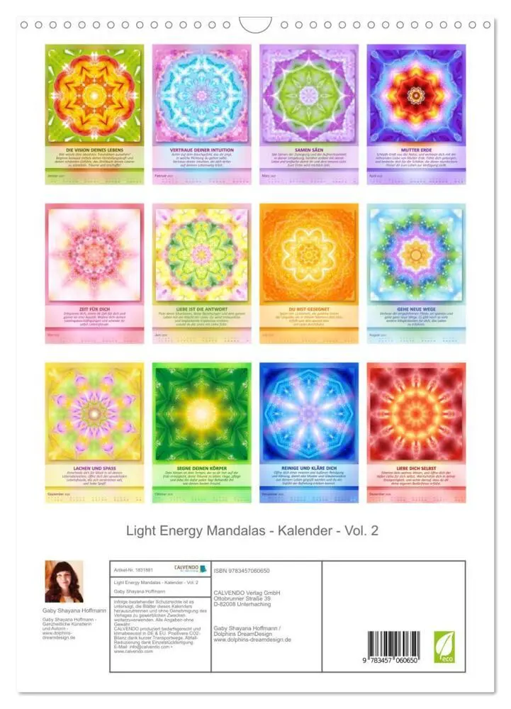 Bild: 9783457060650 | Light Energy Mandalas - Kalender - Vol. 2 (Wandkalender 2025 DIN A3...