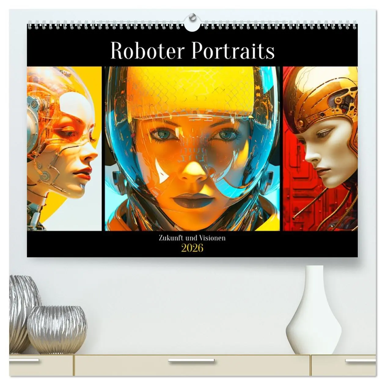 Cover: 9783457510650 | Roboter Portraits. Zukunft und Visionen (hochwertiger Premium...