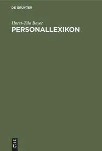 Cover: 9783486220650 | Personallexikon | Horst-Tilo Beyer | Buch | 451 S. | Deutsch | 1991