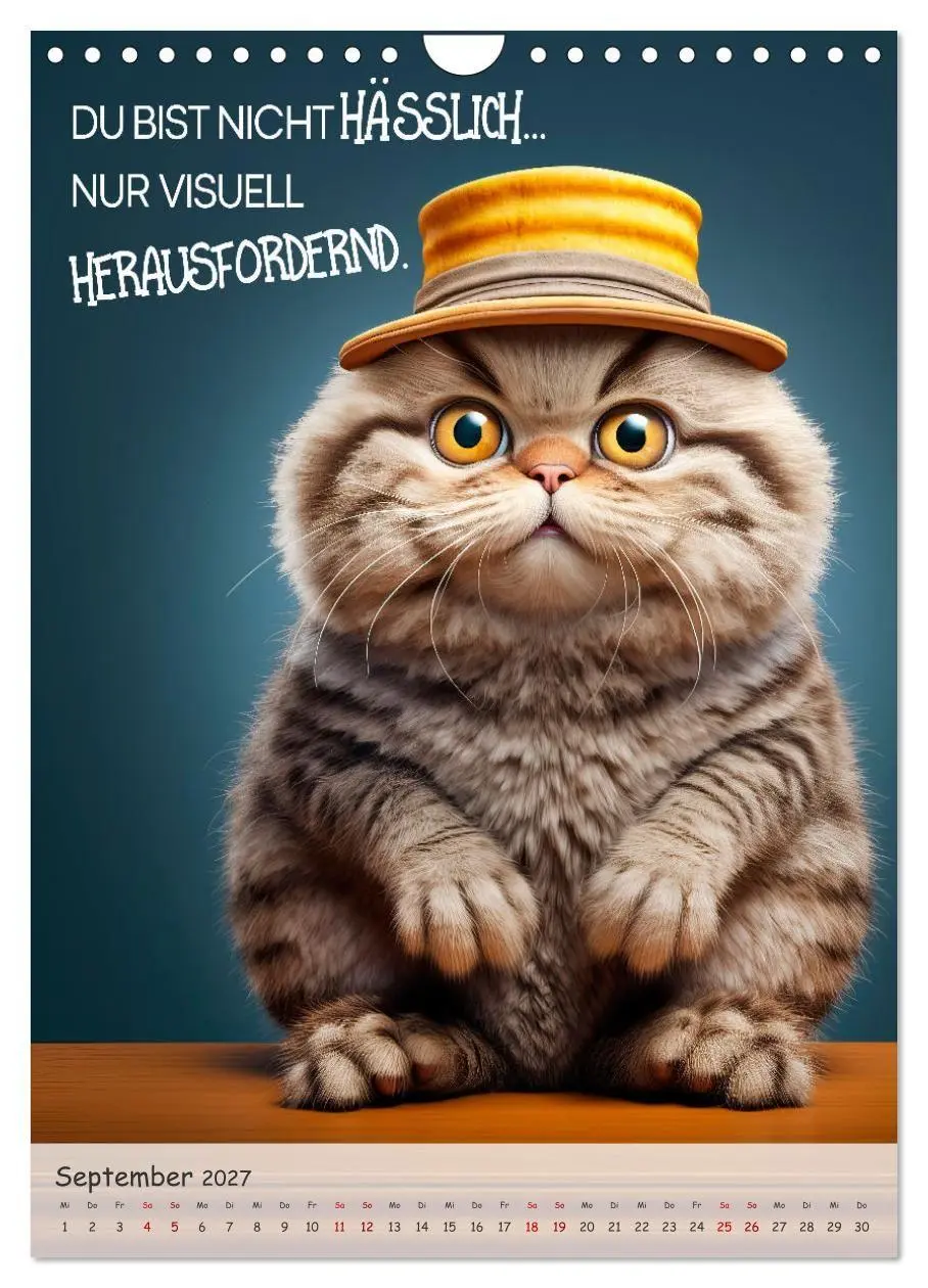 Bild: 9783569170650 | COOLE KATZEN Sprücheklopfer (Wandkalender 2027 DIN A4 hoch),...