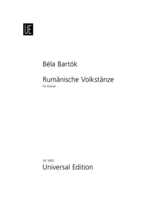 Rumänische Volkstänze | für Klavier. | Peter Bartók | Broschüre | Revision: Peter Bartók | Buch | Englisch | 2000 | Universal Edition AG | EAN 9783702410650 - Bartók, Peter