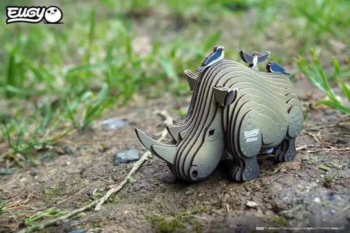 Bild: 9421035150750 | EUGY - 3D Bastelset Nashorn | Kit (Bastelset) | 2025 | EUGY