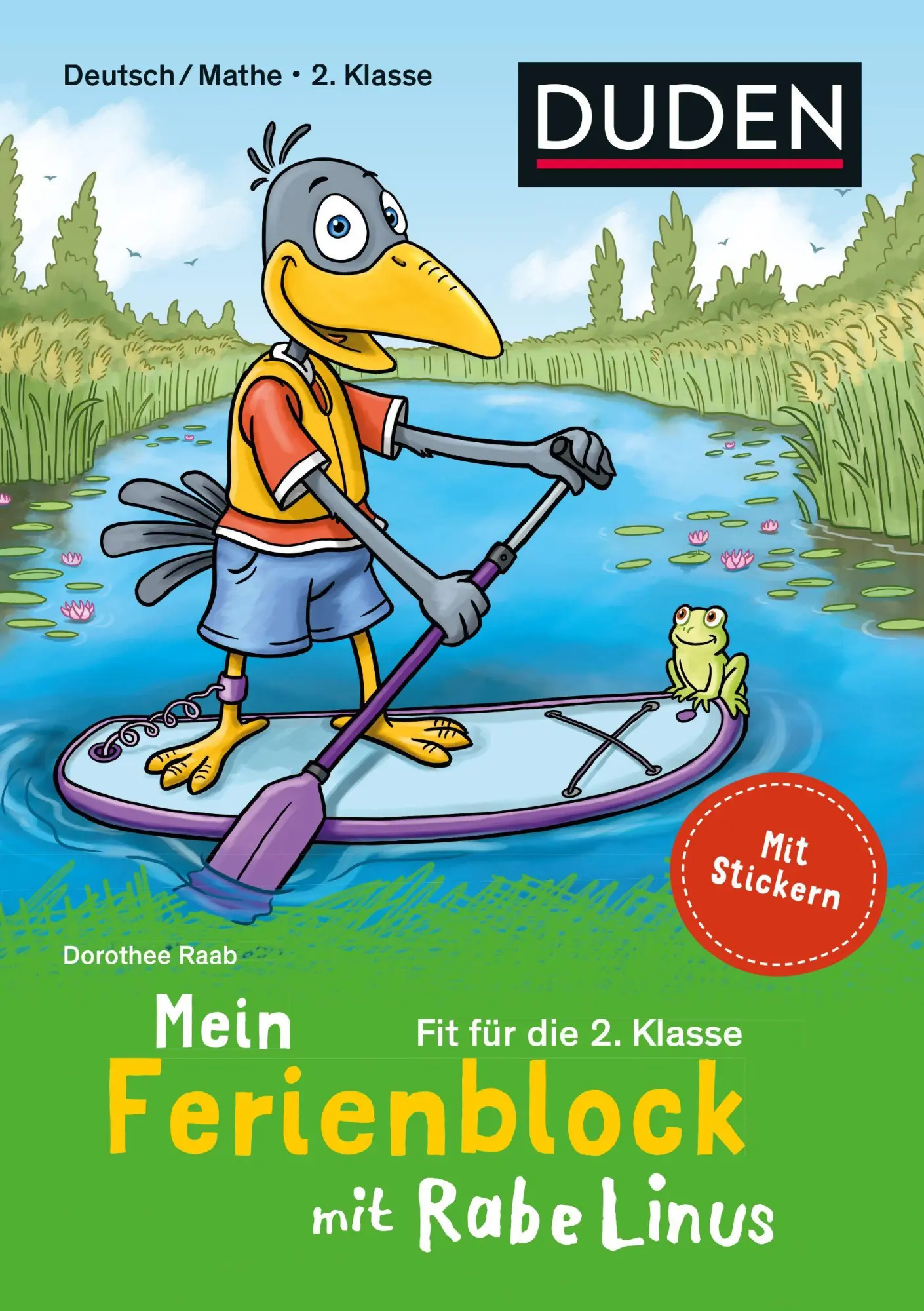 Cover: 9783411720750 | Mein Ferienblock mit Rabe Linus - Fit für die 2. Klasse | Raab | Buch