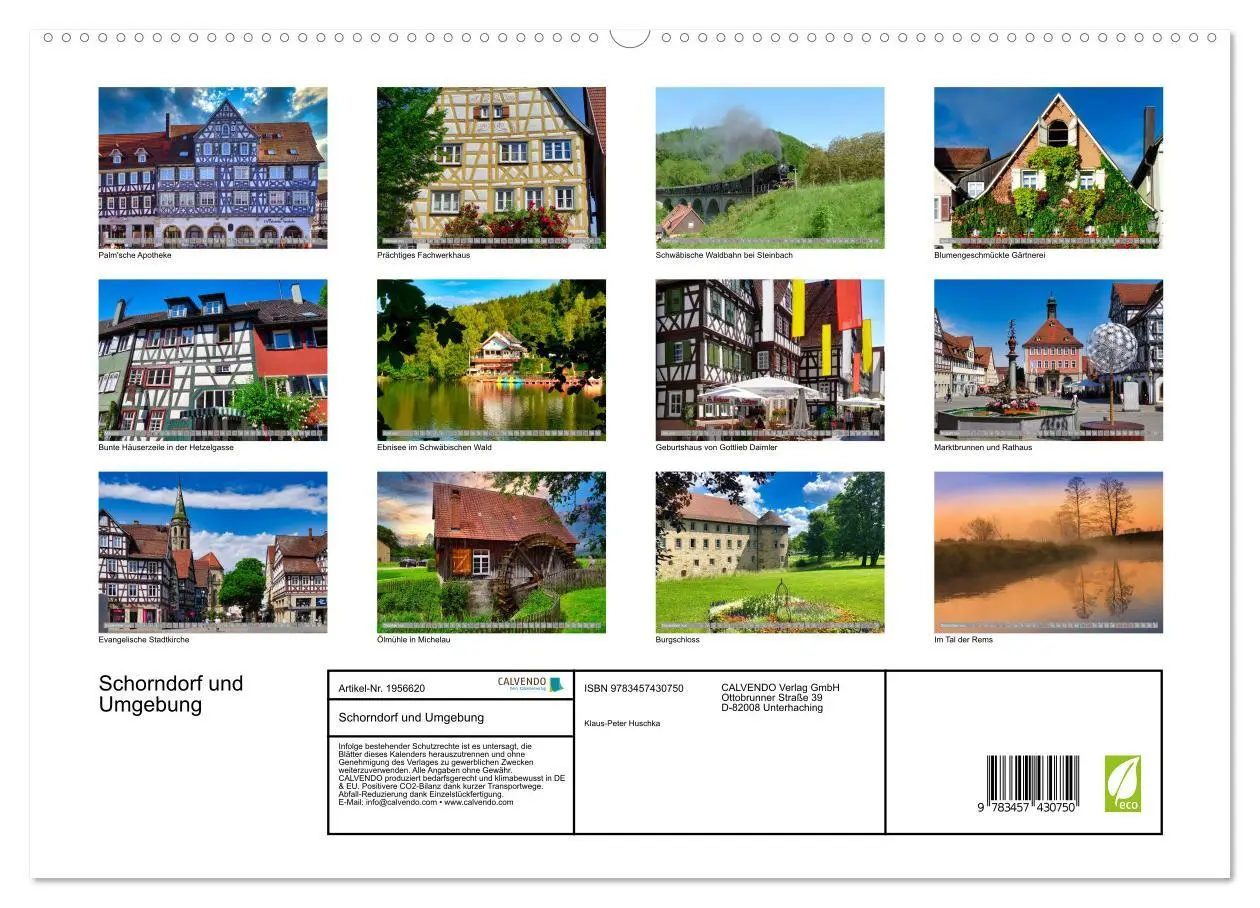 Bild: 9783457430750 | Schorndorf und Umgebung (hochwertiger Premium Wandkalender 2026 DIN...