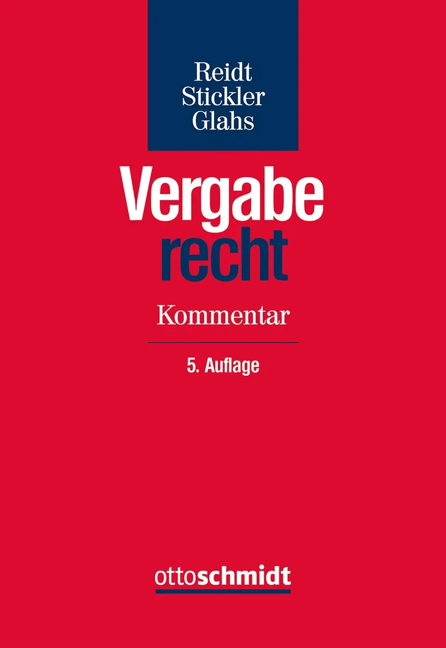 Cover: 9783504400750 | Vergaberecht | Olaf Reidt (u. a.) | Buch | 1869 S. | Deutsch | 2024