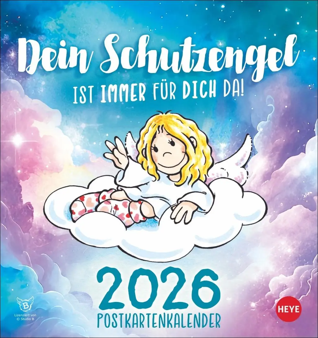 Cover: 9783756410750 | Schutzengel Postkartenkalender 2026 | Heye | Kalender | Spiralbindung
